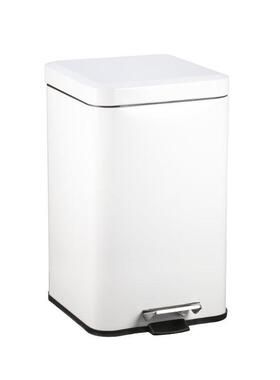 形不锈踏钢脚式定盖垃翻圾桶家庭客厅酒店办80563公室盖卫方生桶