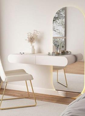 悬NVM空妆台小型壁挂式卧梳妆台梳台化妆台悬浮梳妆收纳室一体化