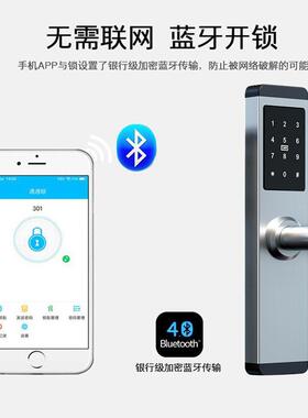 公寓民宿出通96011房密码锁指纹锁指智能租门锁刷卡锁通酒店人脸