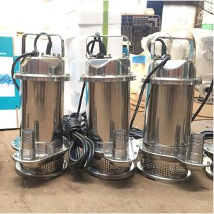 清Q2ingeal不拉锈钢伸潜水泵家用20V小型QDX水泵带浮PZU球抽水排