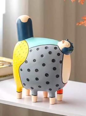 轻奢装AD234+AD桌马头摆件办公室饰树脂电视柜廊客厅面工艺品走精