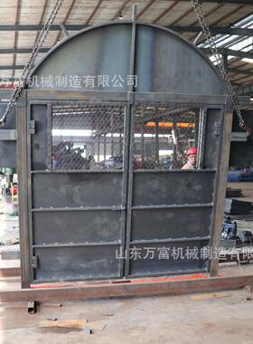 矿用防火栅可栏井下电所1.8*2米对门开25421弧形防变火栅栏两用门