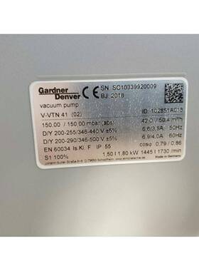 德国69里乐空泵V-VTN其4真1老VLT4款0维修保养替代普旭SV1040C