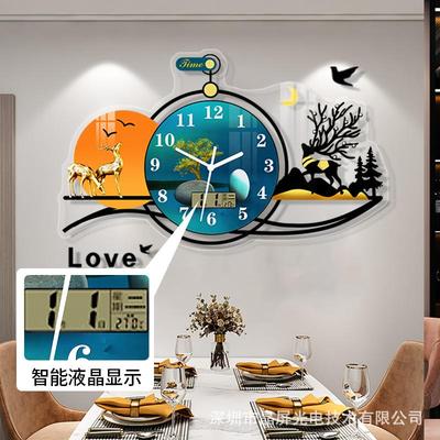 艺美钟挂挂钟欧式餐厅表创意时尚现画CDE5代家用轻奢大气装饰钟静