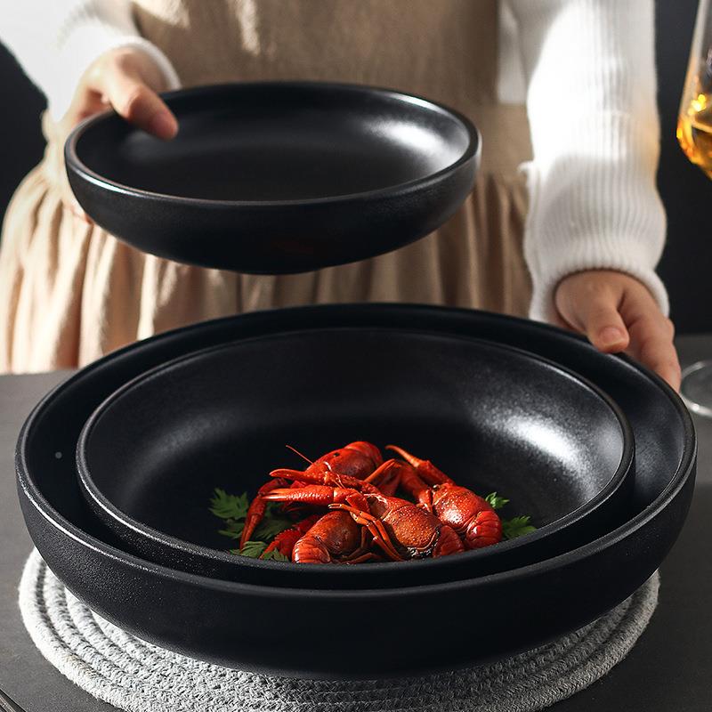 鱼陶瓷超大酒店汤碗无酸菜鱼盘号水煮盆5大容量和面碗14英寸升大