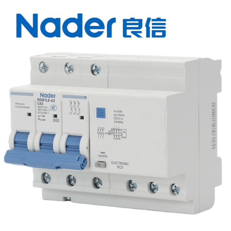 NDB1LE-63NC型3路P微断小型断海器漏电保护ader上良CVS信空气开关
