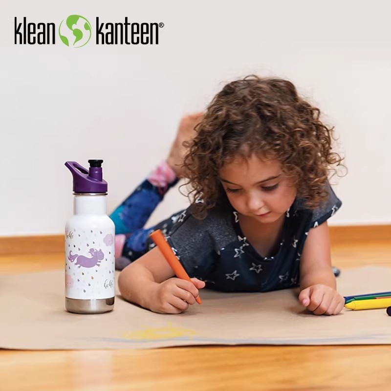 美国Kleankanteen儿童保温杯不锈钢学生运动水壶KK便携直饮嘴水杯