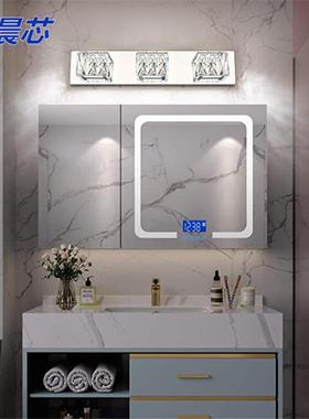 热卖奢水晶LED轻浴室镜前灯方形长大气时尚洗RLY手间镜面灯具