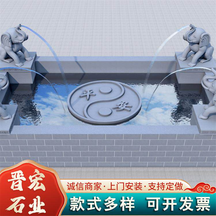 无品牌/欧式风格雕喷泉石雕塑外庭户院大型水景景观全套欧式喷水