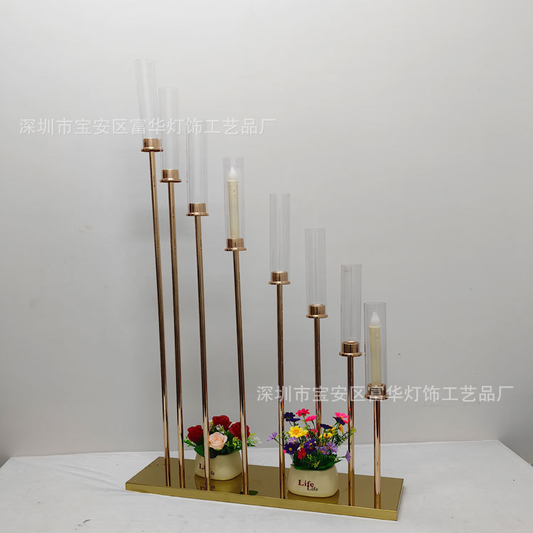 新款婚庆S形步步高路引烛台