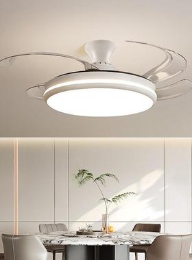 简风扇灯20隐25款吊扇吸顶形家用新客EXP厅餐厅极卧室带电扇一体