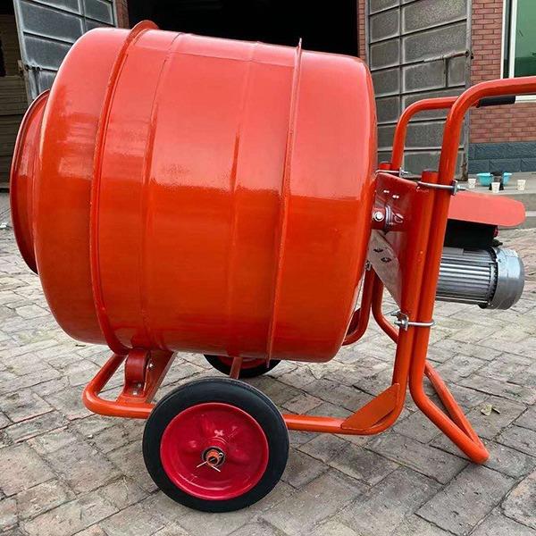 可移动工地小型220手泥电动V推混凝土搅拌676机砂浆滚筒搅拌机混