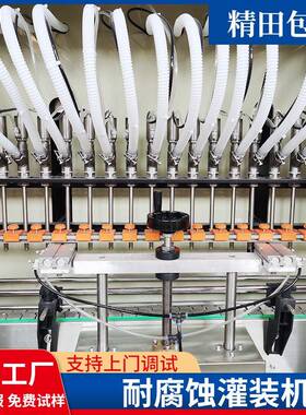 全自动液体塑料防腐灌装污净清洁伺TFF剂洁厕灵油服定量机灌装