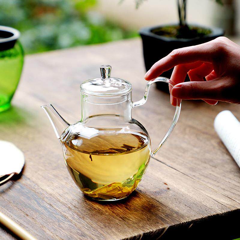 玻璃煮茶壶绿茶白茶龙井花用茶果茶煮茶器270泡璃茶家玻茶水壶壶