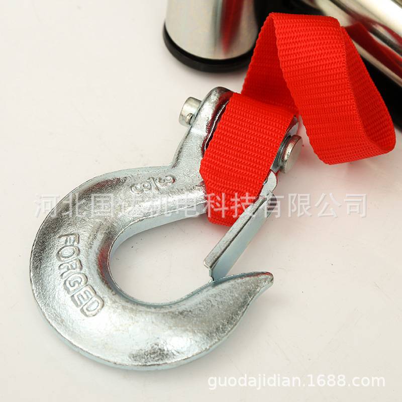 12V/24V小型车用小吊机电动绞盘厂家直供4500磅防水车载电动绞盘