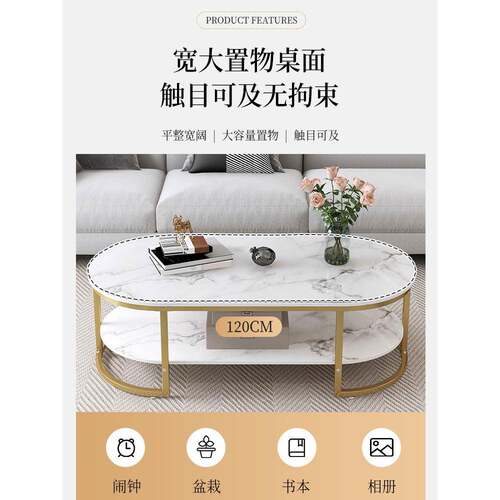 5T茶几客厅家用&小户桌子简约现代轻奢202新型款cj0022-l简易出租