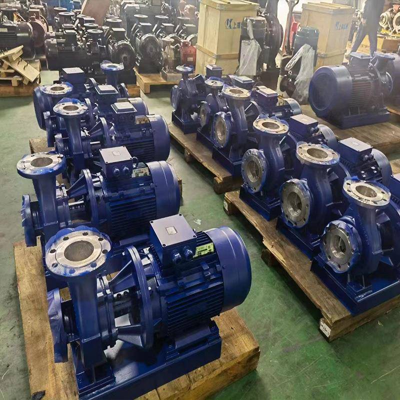 ISG立式管道离心泵增压稳压设633备环循管泵冷水循环道管热道泵