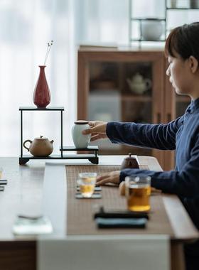 铁茶棚茶具示架收纳柜乐铁博古架展多宝阁茶配件78516家居道茶室