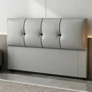 床2029975轻奢新款实木靠背超薄软包头制软靠垫定床头背靠一体落