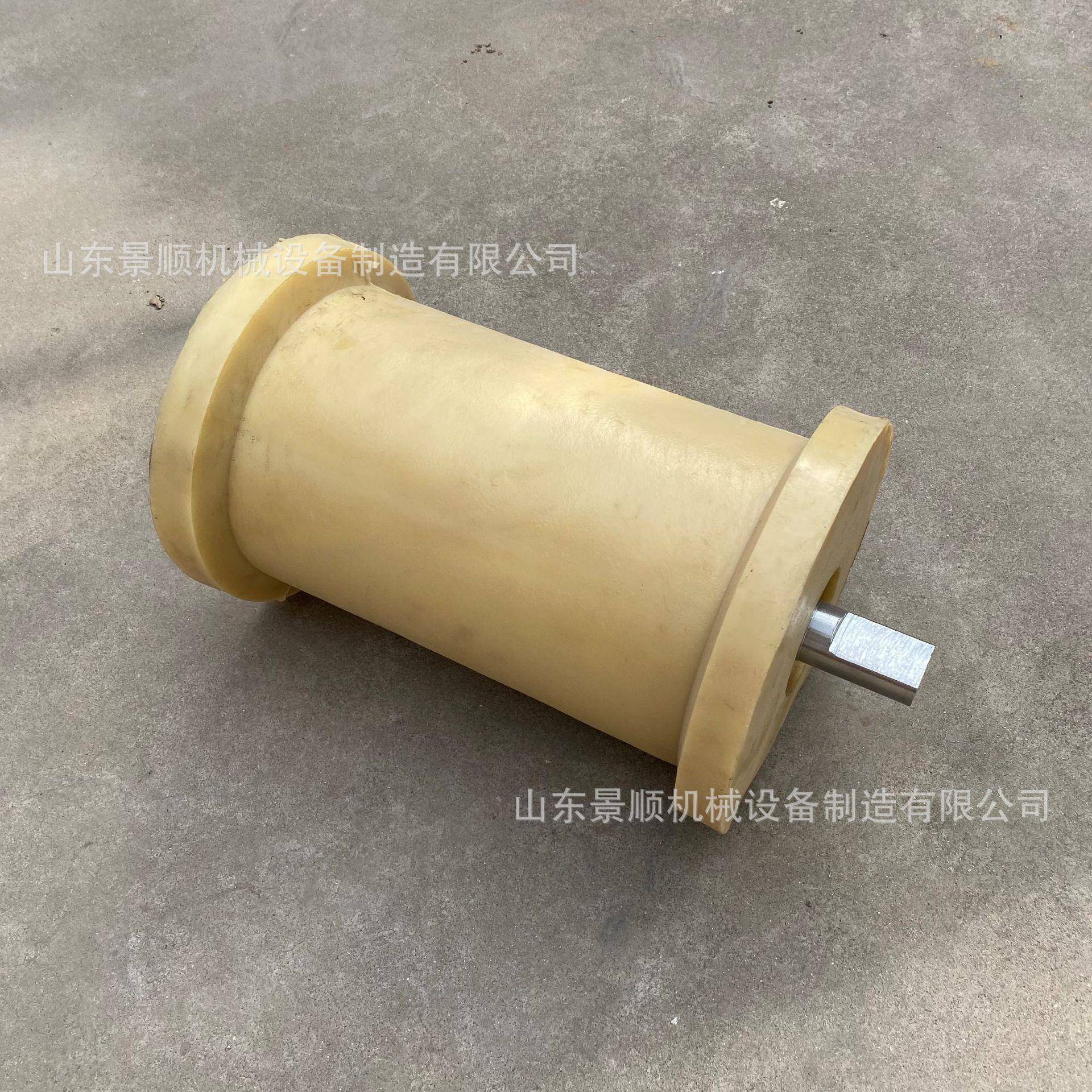 尼钢龙地滚300mm矿用输设聚送氨酯丝绳地滚加厚耐磨抗阻备燃尼龙
