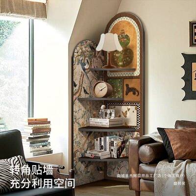 古风转角架客厅角柜角柜书复中古拐角角落置柜27350物墙柜储物柜