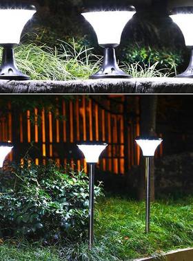 太阳能户外灯家用庭院灯灯别墅园草55245坪灯插地防水花超亮新村