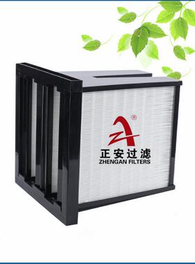 5G初效箱式折波板框空气过滤器592*5922*292大风箱式QBN9*492*429