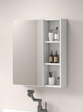 太空生铝挂墙式浴生室镜柜浴室XYQ柜组合卫间储物箱镜子卫镜柜收