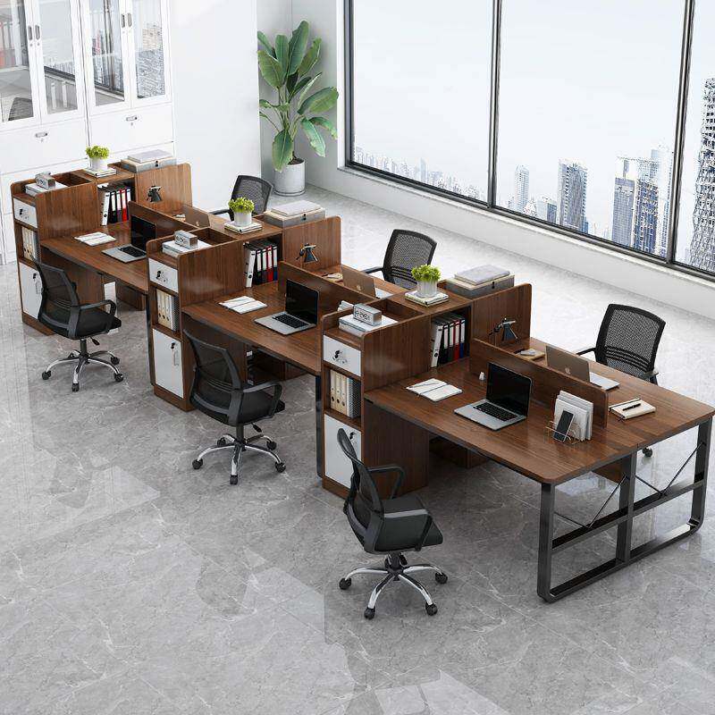 职人员单办桌简约HEF现代办公室桌员工工位桌双人电脑商务公桌椅