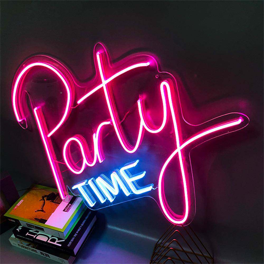 led虹灯art发ytime夜市地摊派p对酒吧装饰灯光霓字字母灯partyti