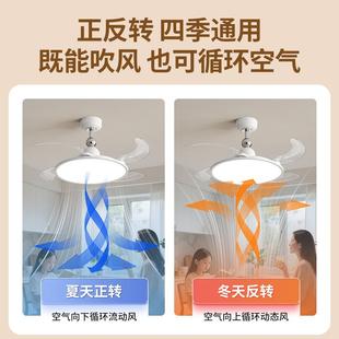 大园餐厅扇灯2025年新款吊观扇灯家655用餐厅卧室书房电扇吊风2灯