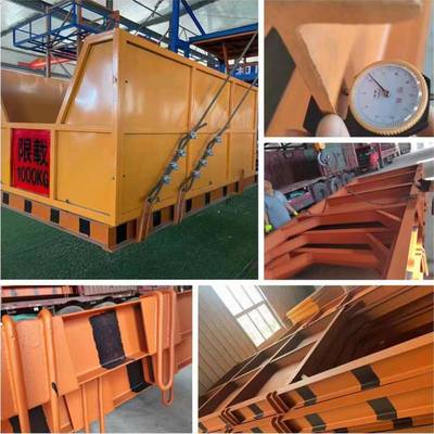 房建工地抽屉式卸料台悬挑式高空作业转料平台建筑固定式卸料斗