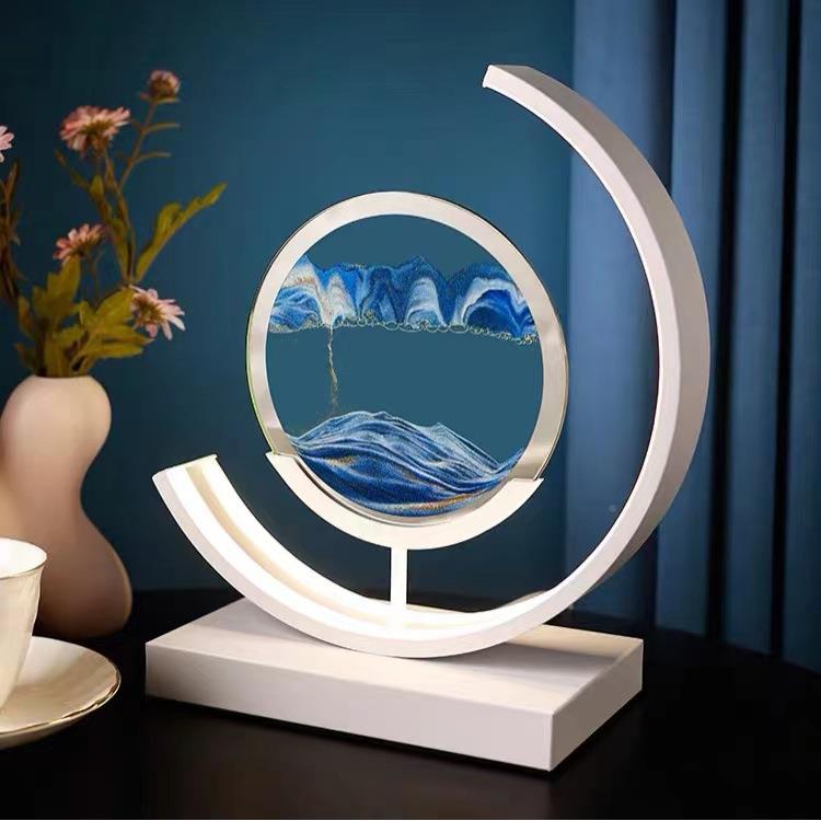 沙漏摆件件HZF-LS01山流沙画工艺装品创意办公水室玻璃摆家居饰送