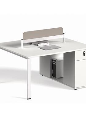 现代人简约职员公桌员工电文办脑桌4位6人位RYD桌椅件柜全套办公