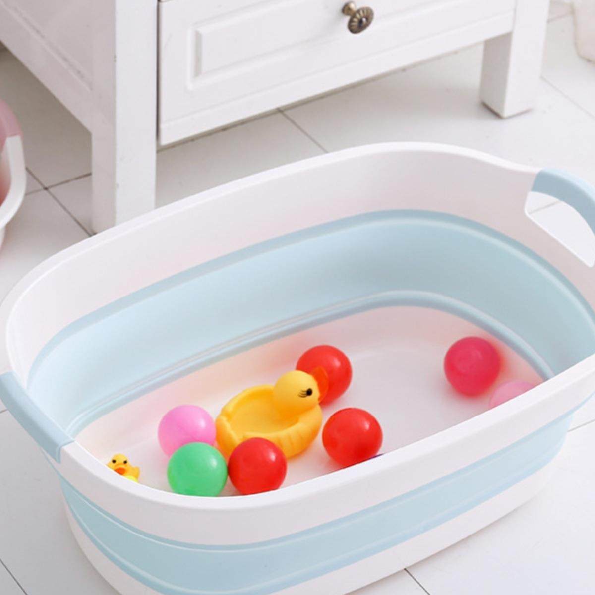 可折叠盆儿童洗澡盆儿泡澡宝桶ICM宝浴可坐婴躺家用中大儿童洗澡