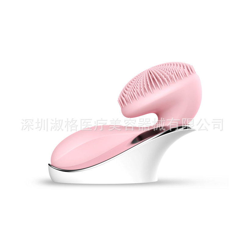 磁珠声波硅胶洁面仪无线充电