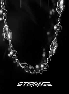 星宇纪 项链男款不规则项链小众高级感配饰钛钢潮流女款男士项链