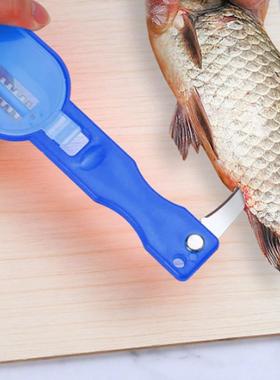 2 I 1 Plast Fishig Sce Brush Builti Fish Cutter Fish