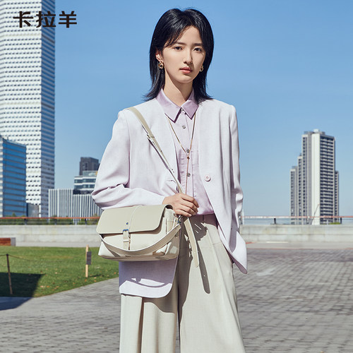 卡拉羊麻将包通勤大容量新款百搭防盗手提包包单肩斜挎包休闲女包