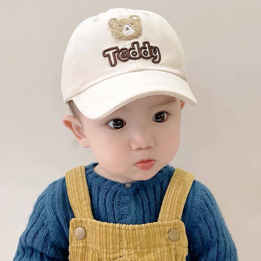 宝宝帽子春秋季男童棒球帽薄款可爱超萌婴儿遮阳鸭舌帽女童防晒帽