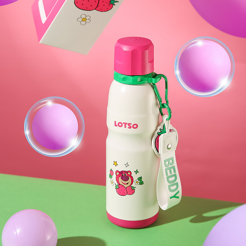 哆啦a梦保温杯不锈钢咖啡手提双饮大肚学生办公室大容量吸管便携