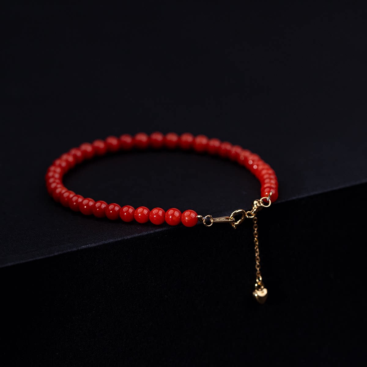 【大章鱼专属】红珊瑚圆珠手链时尚百搭气质4-5mm（多样性发货）