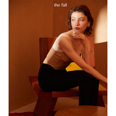 fall 新款 夏季 the 女士背心无袖 高级感蕾丝拼接胸衣羊毛上衣时髦