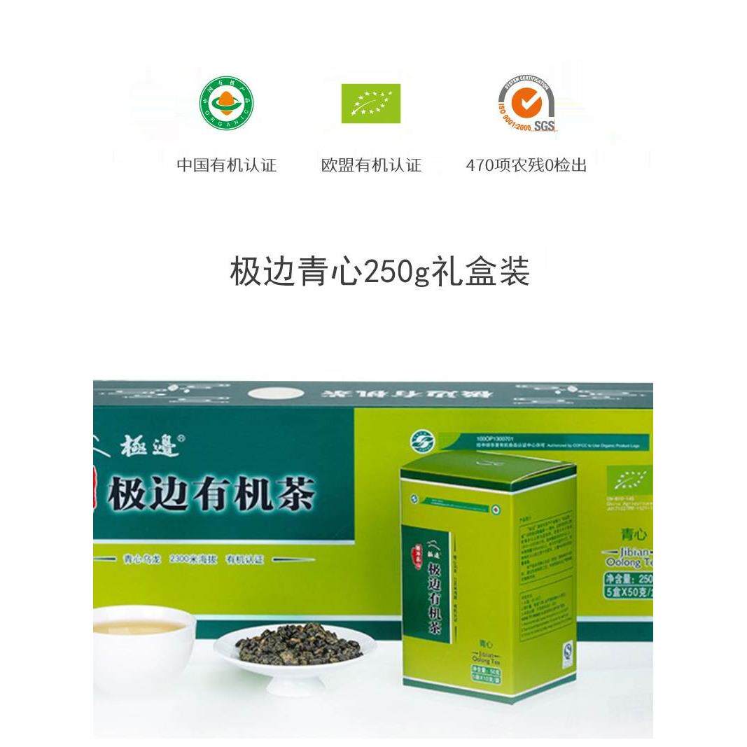极边乌龙茶云南腾冲有机高山茶清香型冷泡甘醇青心乌龙礼盒装250g