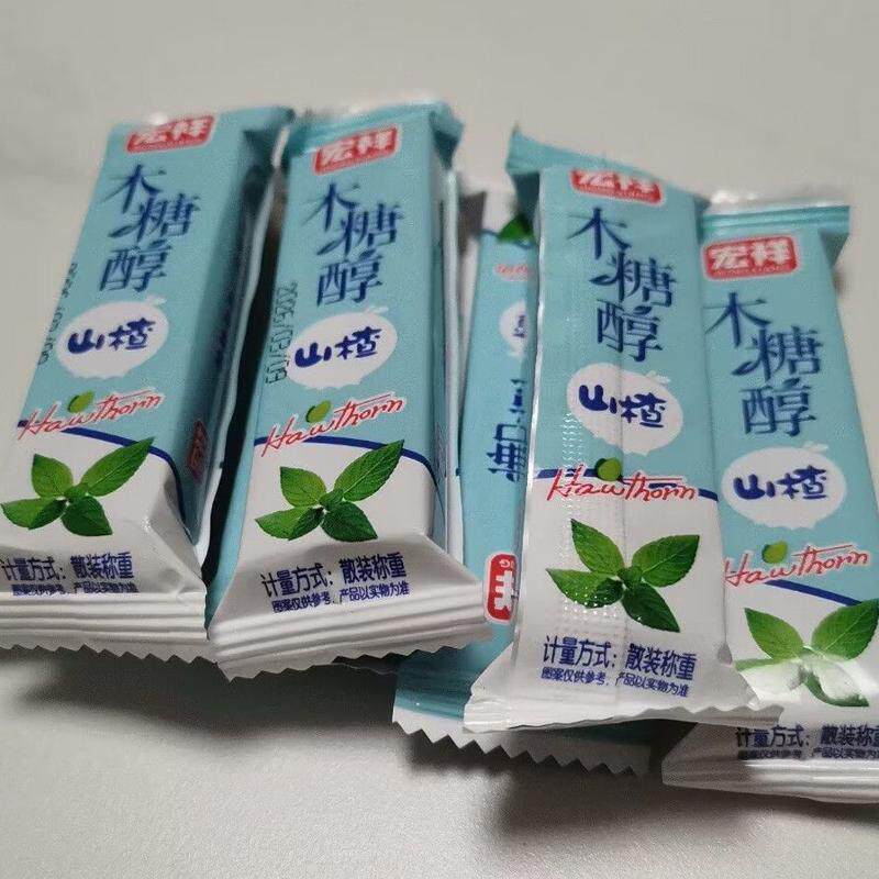 木糖醇山楂条山楂方糕山楂糖果丹皮老人儿童休闲零食500g无白砂糖