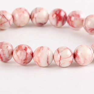 天然原矿高品质朱砂手链鸡血石手串原石红色小饰品礼物