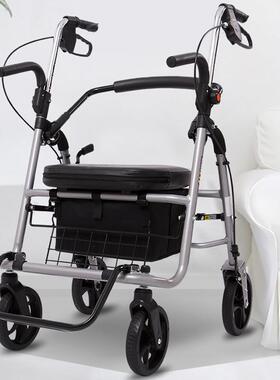 R4PT老人车手推车买助菜行车老年四轮购物代步推椅可F76J9JH7坐折