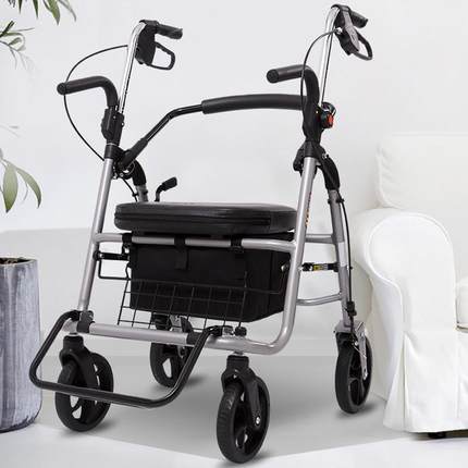 R4PT老人车手推车买助菜行车老年四轮购物代步推椅可F76J9JH7坐折