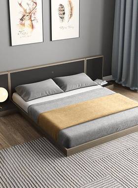 K8日式榻榻米床米in风1.5m1.地88188单双人经济型落板式床地铺地s