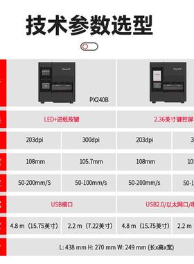 Honey打we0ll霍尼韦尔储PX24工业级条码印机医药仓物流标OJK签打